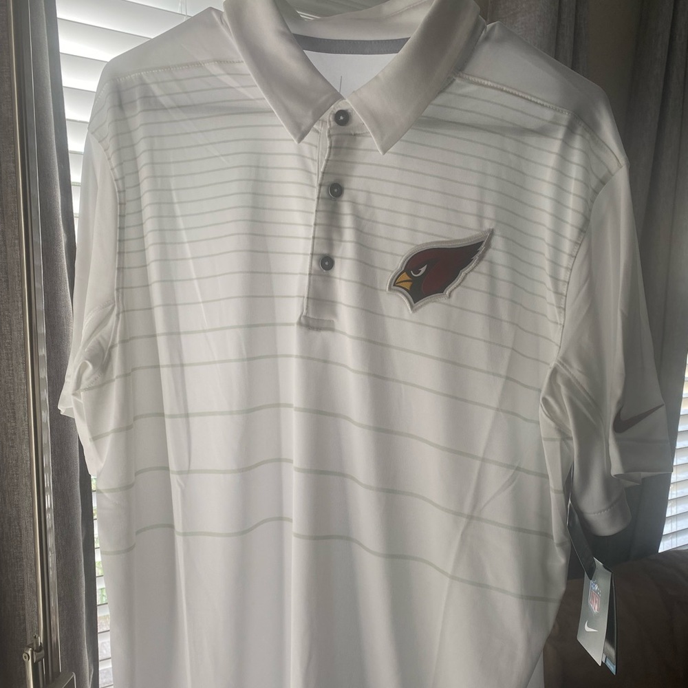 Arizona Cardinals Nike Sideline Victory Coaches Performance Polo - White